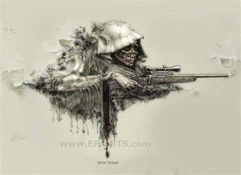 Grim Sniper By Egilpaulsen Grim Reaper Tattoo War Tattoo Military