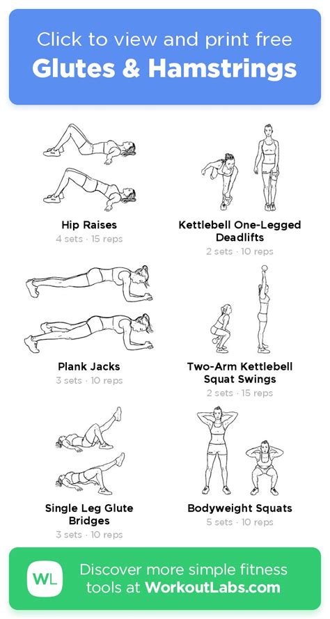 Glutes And Hamstrings · Workoutlabs Fit Free Workouts Hamstrings Glutes