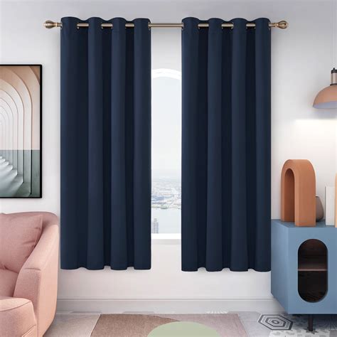 Deconovo Thermal Insulated Blackout Curtains 52x72 Inch Grommet Room