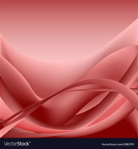 Red Waves Abstract Background Royalty Free Vector Image