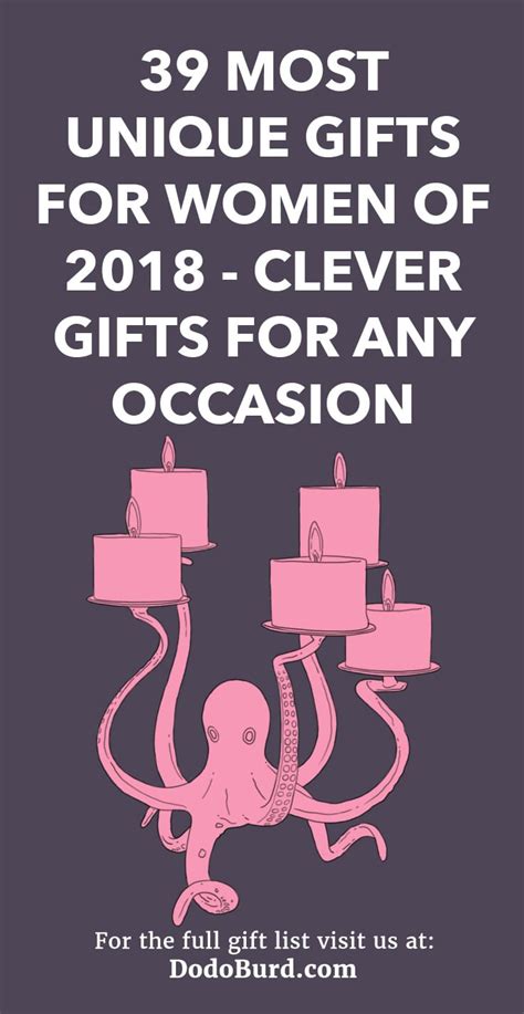 Here are 79 gift items that she'll love! 39 Most Unique Gifts for Women of 2018 - Clever Christmas ...
