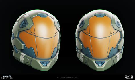 Can Tuncer Halo Infinite Test Pilot Helmet Hi Poly