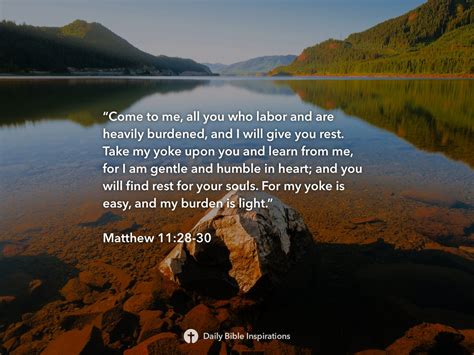 Matthew 1128 30 Daily Bible Inspirations