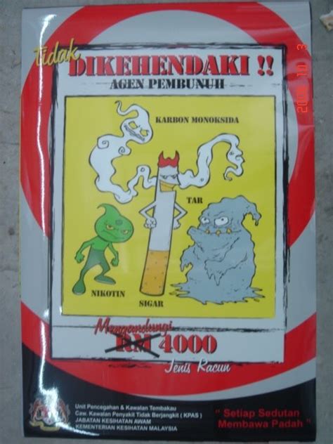 Larangan merokok menteri tiada kuasa letak notis di parlimen free. Dapatkan Inspirasi Untuk Lukisan Poster Jangan Merokok ...