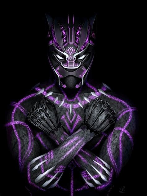Black Panther Tchalla Illustrazioni Marvel Supereroi Pantera Nera