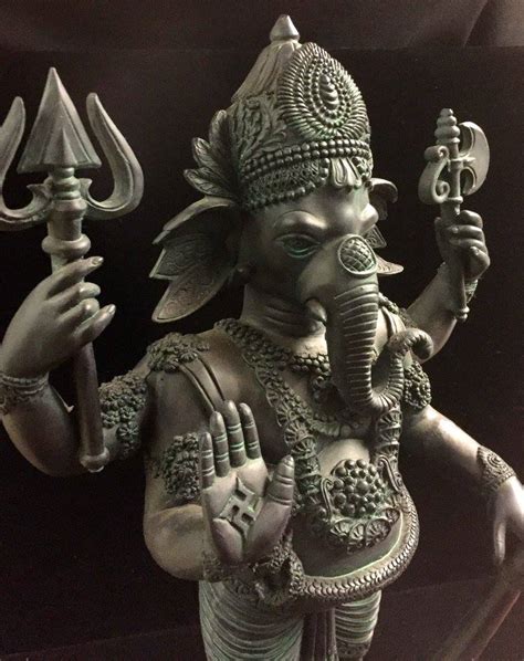 Hindu Elephant God Lord Ganesha Destroyer Of Obstacles Warrior