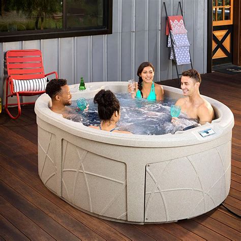 Upc 812792010804 Lifesmart Hot Tubs And Accessories Key Largo Dlx 4 Person Hot Tub Spa With