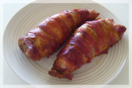 Place the pats of butter along the meat at evenly spaced intervals, then fold the foil into a tent over the meat. Bacon-wrapped Pork Roast | Mydeliciousmeals.com