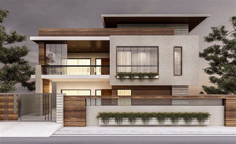 Renders Exterior On Behance Best Modern House Design House Front