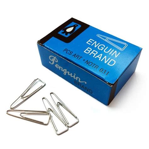 Penguin Triangle Paper Clip 25mm 31mm Klip Kertas Segi Tiga 25mm