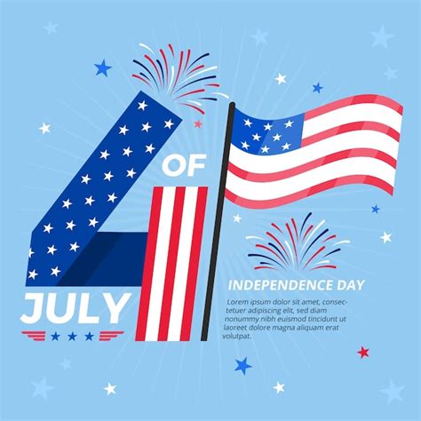 Free Vector Independence Day Illustration Concept