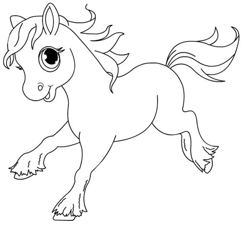 Coloriage à imprimer  un cheval  dessin 11  Turbulus  Coloriage