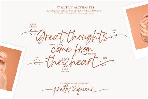 Pretty Queen Handwritten Brush Font Download Fonts