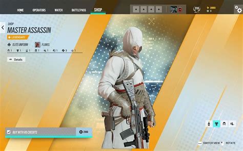 Rainbow Six Siege Introduces Assassins Creed Elite Set How To Acquire