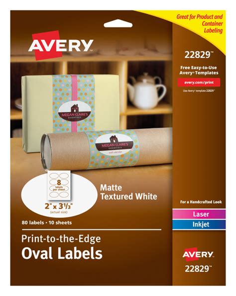Avery Oval Labels 22829 Template Tutoreorg Master Of Documents