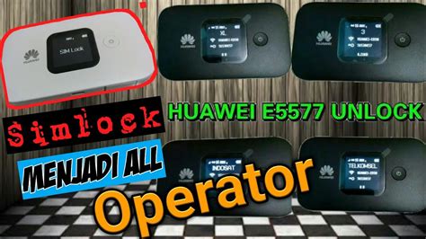 Berikut cara setting model tersebut. Cara termudah Unlock modem huawei E 5577 cs603 menjadi 4G all operator - YouTube
