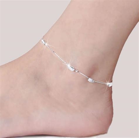 Sterling Silver Anklets For Women Ladies Girls Unique Nice Sexy Simple