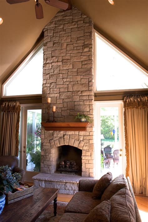 The design pictured at right, by stone age masonry in southwest virginia. stone fireplace Archives - North Star Stone