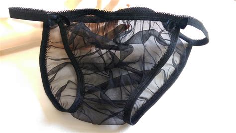Sheer Black Pouched Panties For Men String Seamless Sexy Etsy