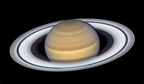 Hubbles Latest Portrait Of Saturn And Its Rings Our Planet