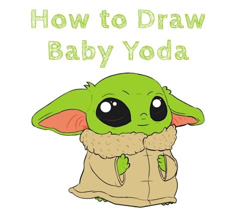 How To Draw Baby Yoda How To Draw Easy