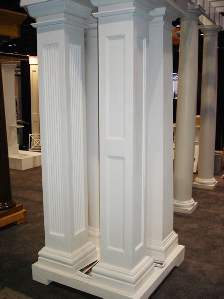 Square Fiberglass Porch Columns Curb Appeal Products