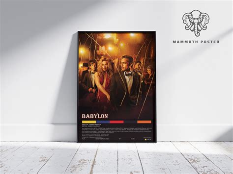 Babylon Damien Chazelle Minimalist Movie Poster Vintage - Etsy