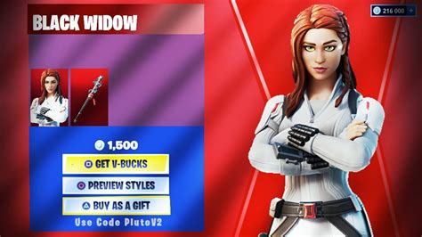 new black widow skin is now in the fortnite item shop today youtube