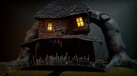 Scratch Built A Monster House For Halloween Tried To Make A Replica Of