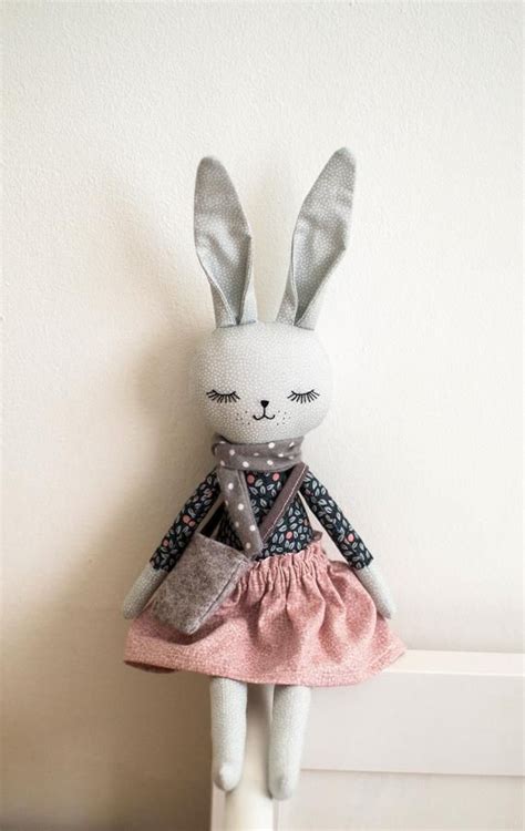 Handmade Bunny Rabbit Cloth Doll Rag Doll Heirloom Doll Etsy