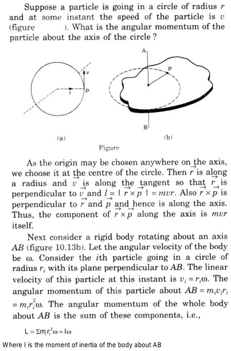 Establish A Relation Between Angular Momentum Moment Of Inertia