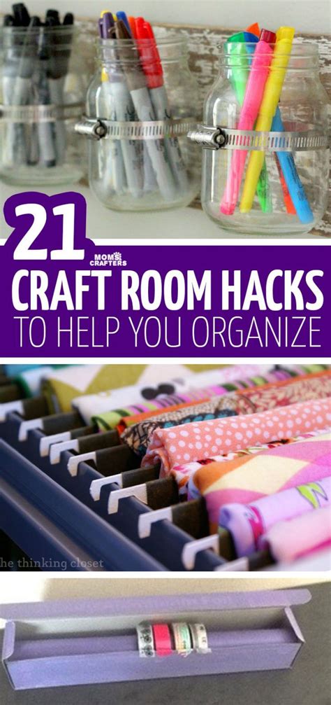 Create your dream craft room. Craft Room Organization Hacks | Diy craft room, Craft room ...