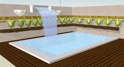 Pool And Waterfall 3D SKP Model for SketchUp • Designs CAD