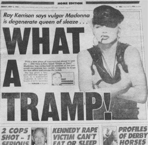 pud whacker s madonna scrapbook new york post may 3 1991 what a tramp