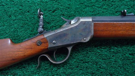 Winchester Low Wall Rifle In Rare 25 20 Single Shot