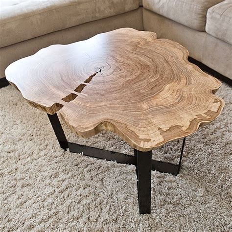 This acacia wood dining table highlights artisan craftsmanship in a contemporary design. Round Live Edge Coffee Table | Coffee table wood, Live ...