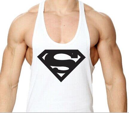 Superman New Zyzz Fitness Bodybuilding Tank Top Shirt Men Gym