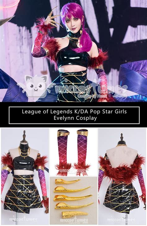 League Of Legends Kda Pop Star Girls Evelynn Cosplay Costume Cosplay