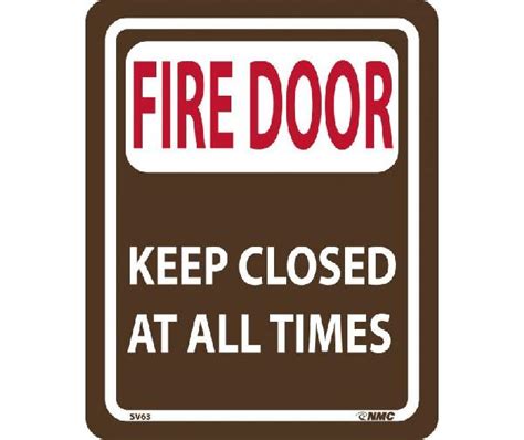 Fire Door Keep Closed At All Times Sign Mutual Screw And Supply