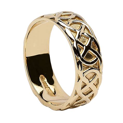 Irish 10 Karat Wedding Ring Celtic Knot Ring Sheelin Wedding Ring