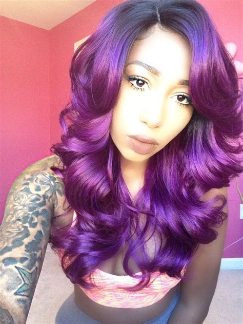Purple Hair Sis Sister Wigs Ari Wig Review Purple Hair Wig