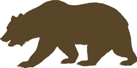 Grizzly Bear Silhouette Clipart Clipart Kid Image 34071