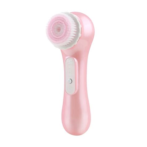 sonic facial cleansing brush pink with 2 brushes face care machine unisex facial massage