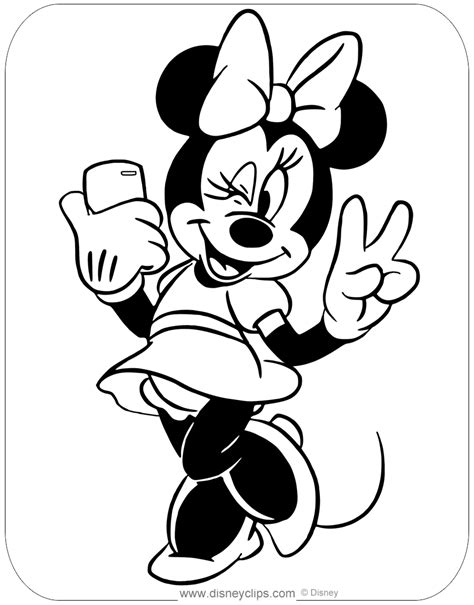 She is an anthropomorphic mouse you can print, play minnie mouse coloring games or download them to color and offer them to yout family and friends. Minnie Mouse Coloring Pages | Disneyclips.com
