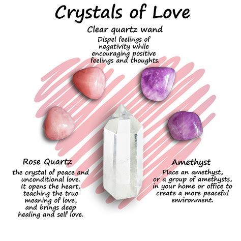 Crystals Of Love Healing Set Christmas Anniversary Etsy