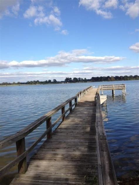 A view of a fishing pier at lake chicot, arkansas
