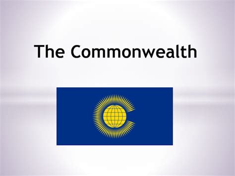 The Commonwealth презентация доклад