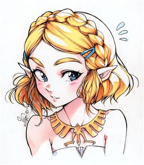 Botw A Cute Short Haired Zelda By Vinetsu Rzelda