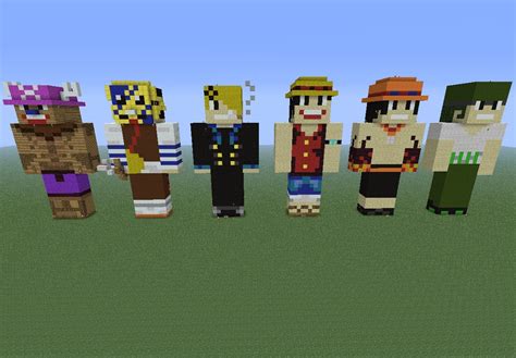Maybe this addon can make you excited to playing minecraft in survival mode. One Piece Statues Minecraft Project