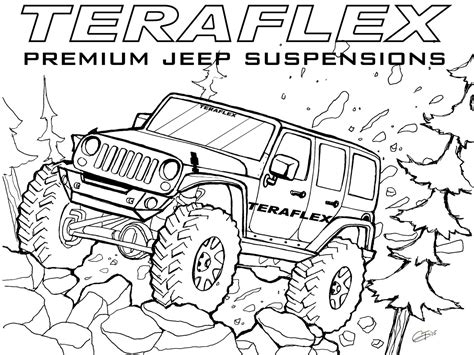 Army Jeep Coloring Pages Willys Mb U S Army Truck Coloring Page 6804